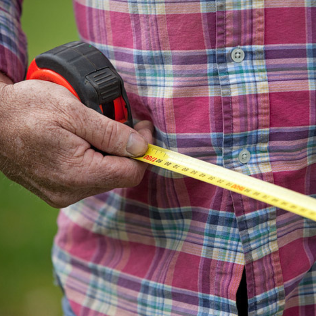 measuring tape required to measure your lawn